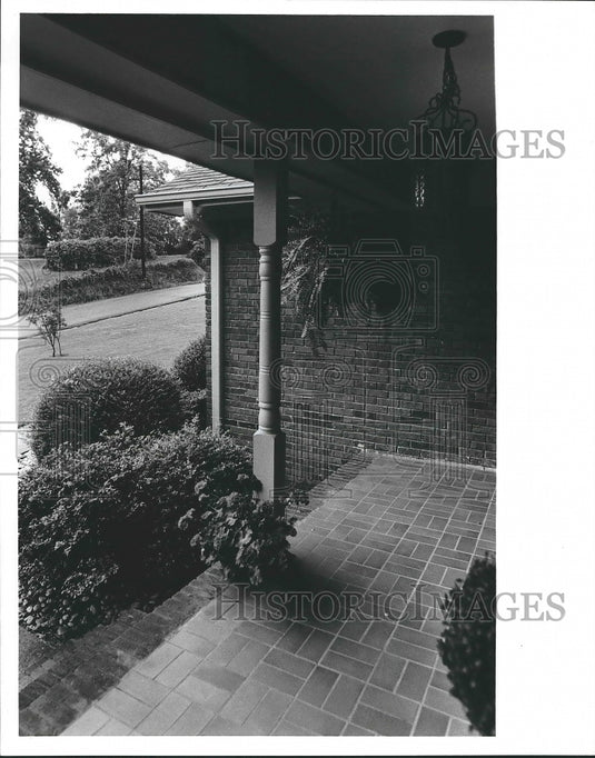 1980, Hueytown, Alabama Front Porch of Home Design - abna34639 - Historic Images