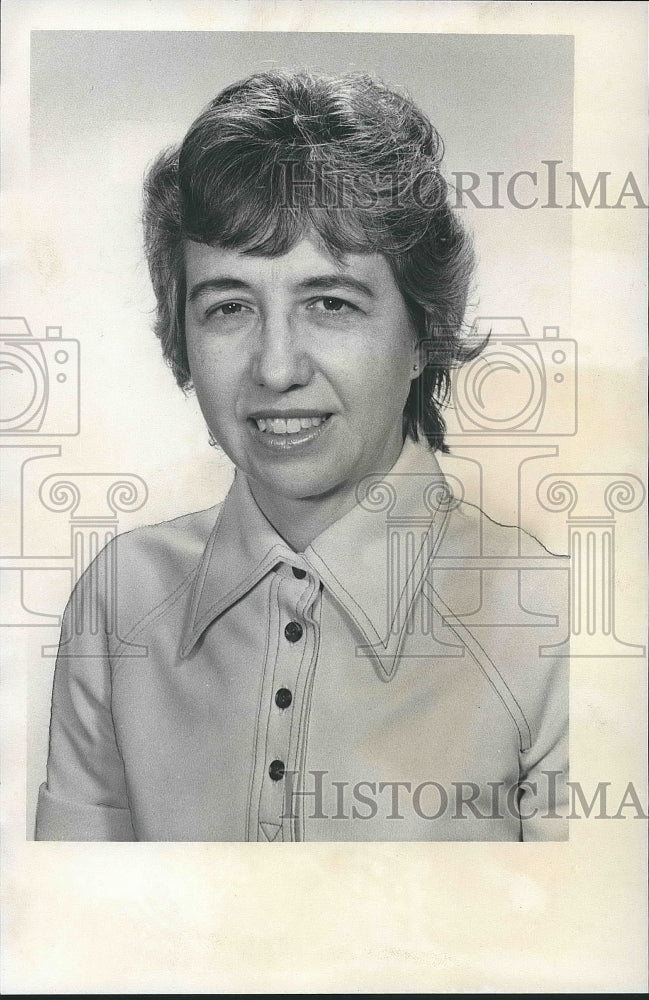 1975, Miss Virginia Dorough, assistant cashier for First Alabama Bank - Historic Images