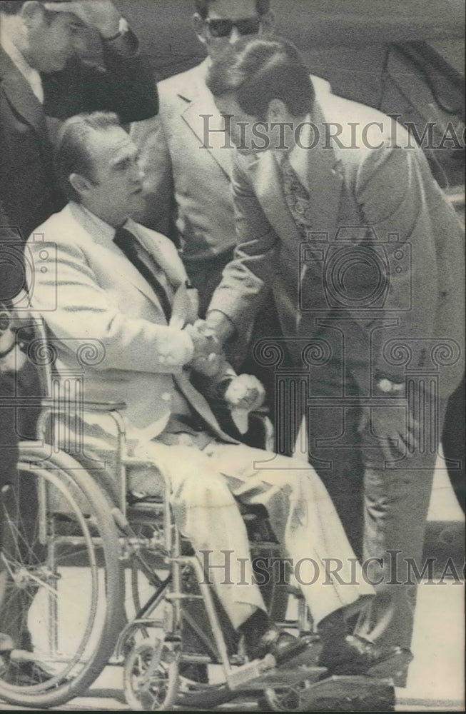 1972 Press Photo Candidate, President Governor George C. Wallace, Jere Beasley - Historic Images