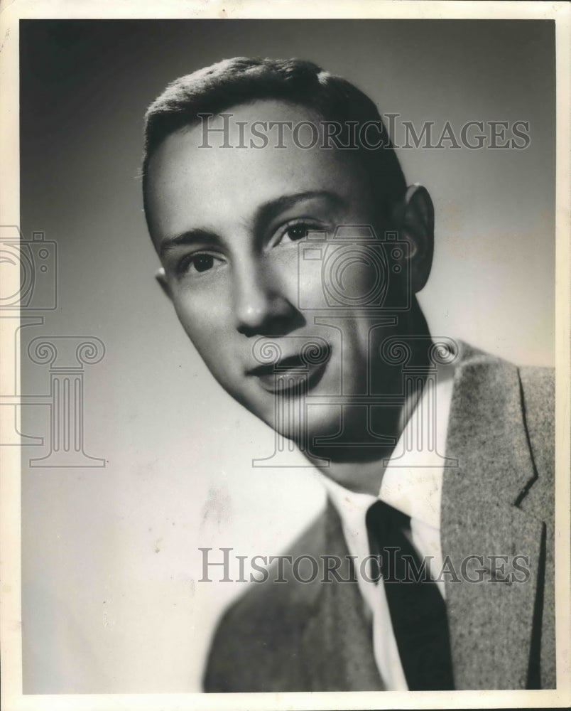 1960 Press Photo Wendell Harris, WAPI News Commentator - abna34809 - Historic Images