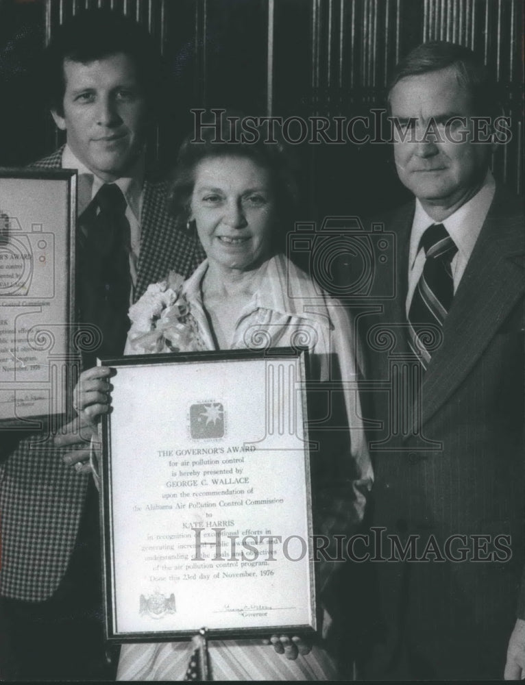 1976, Ed Clark and Mrs. Kate Harris, News Correspondent at Awards - Historic Images