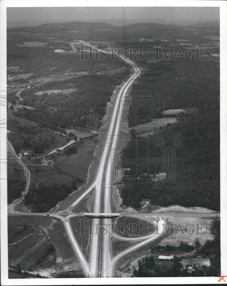 1965 Press Photo Alabama Interstate 65 Highway Construction, Aerial View - Historic Images