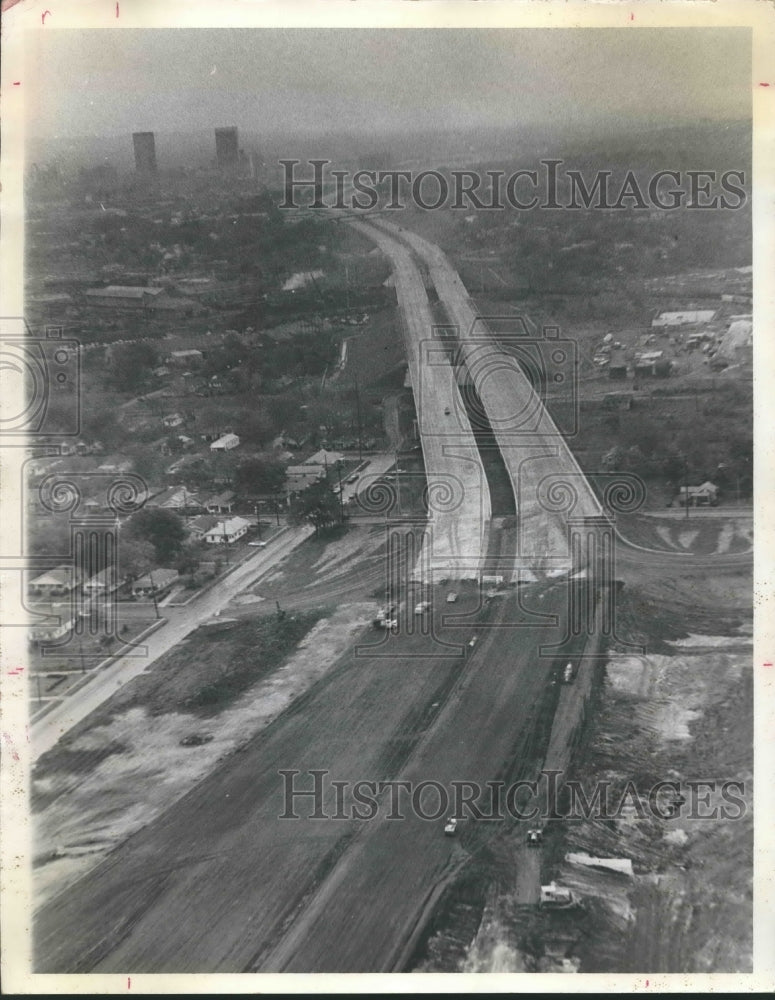 1973, New Eastern end of Alabama Highway, Interstate Aerial View - Historic Images