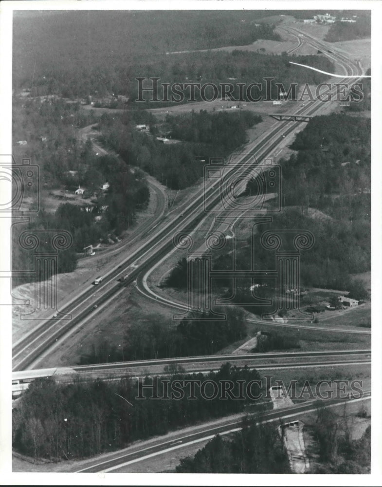 1981 Interstate 459 at Bessemer, Alabama, Highways, Aerial View - Historic Images