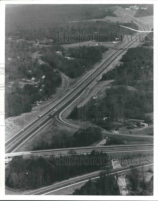 1981 Interstate 459 at Bessemer, Alabama, Highways, Aerial View - Historic Images