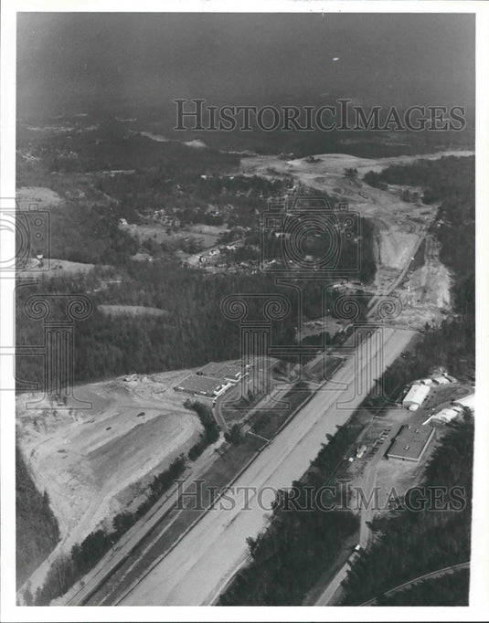 1981 Interstate 20 to Interstate 459 looking east in Irondale - Historic Images