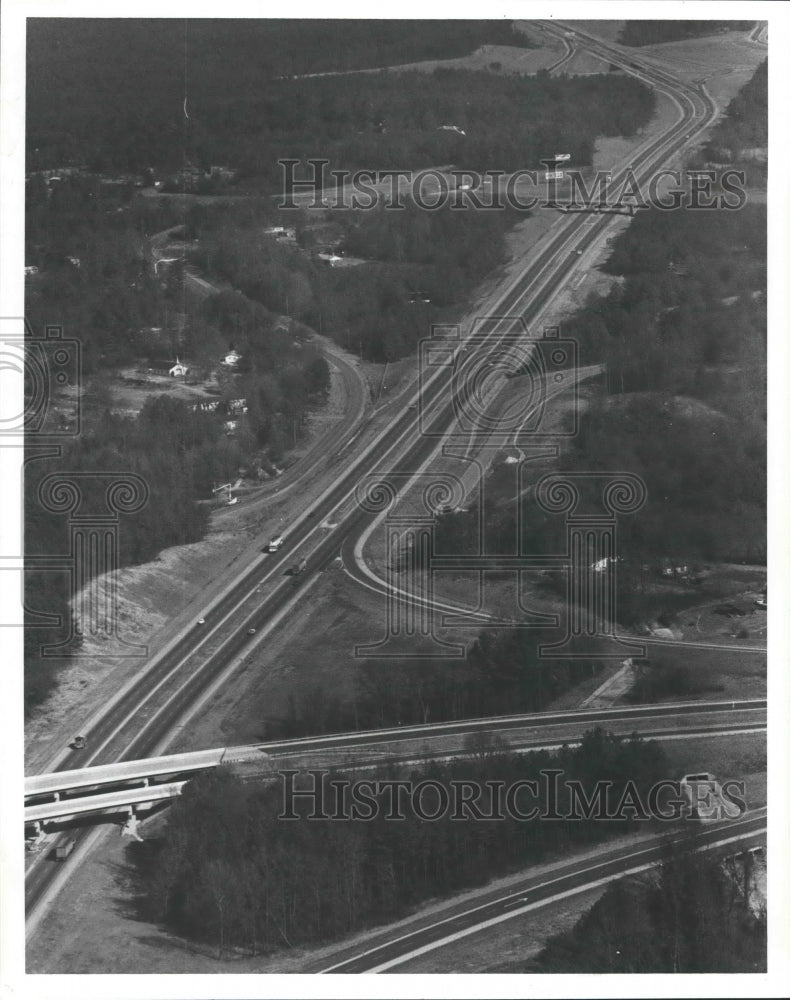 1981 Interstate 20 to Interstate 459 lat Bessemer, Alabama Highways - Historic Images