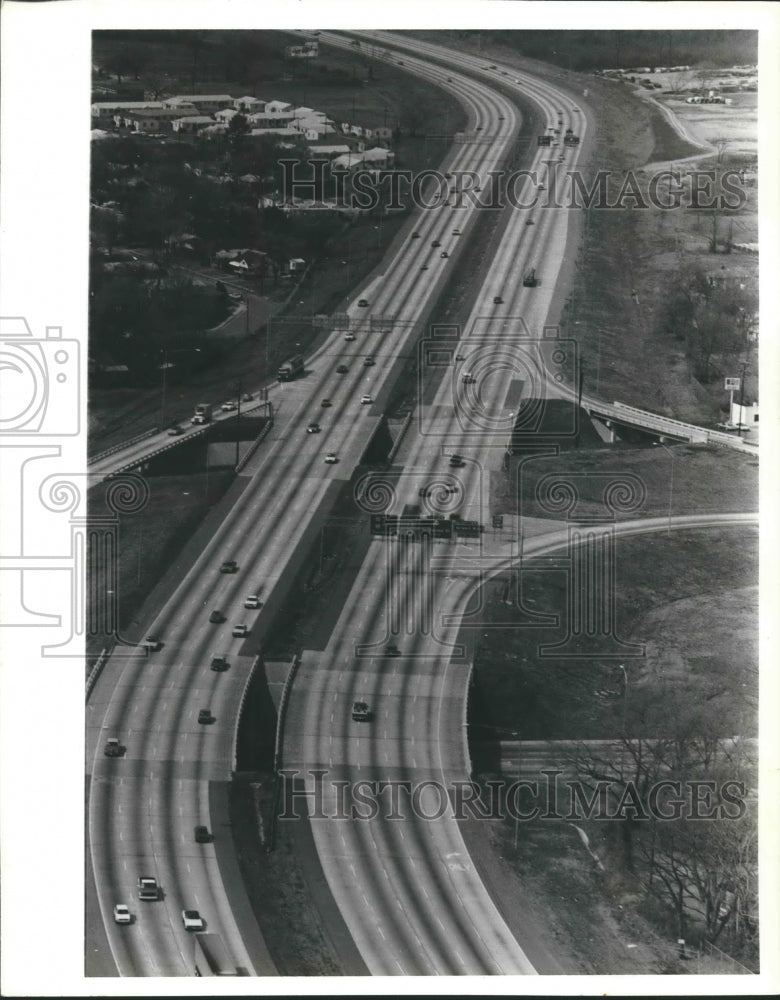 1981, Alabama Highways: Interstate 89, Aerial View near Waller - Historic Images