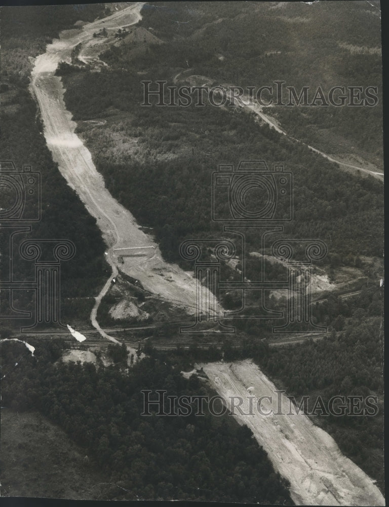 1959 Press Photo Alabama Highways: 78, grading, drainage work in progress - Historic Images