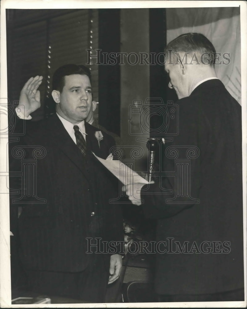 1940 Press Photo W. Cooper Green takes oath - abna34885 - Historic Images