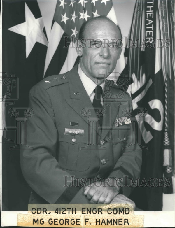 1974, Major General George F. Hamner, Commander, 412th Engineer ...