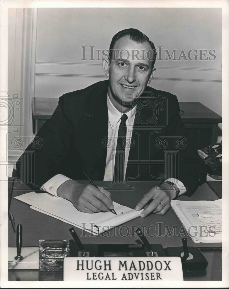 1968, Hugh Maddox, Legal Adviser to Governor Brewer - abna35002 - Historic Images