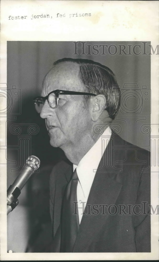 1974 Press Photo Foster Jordan, United States Probation Officer Birmingham - Historic Images