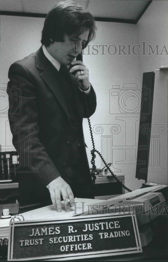 1980, James R. Justice, First National Bank of Birmingham, Alabama - Historic Images