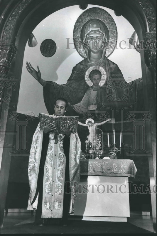 1976, Holy Trinity Holy Cross Greek Orthodox Church, Elias Kalariotes - Historic Images