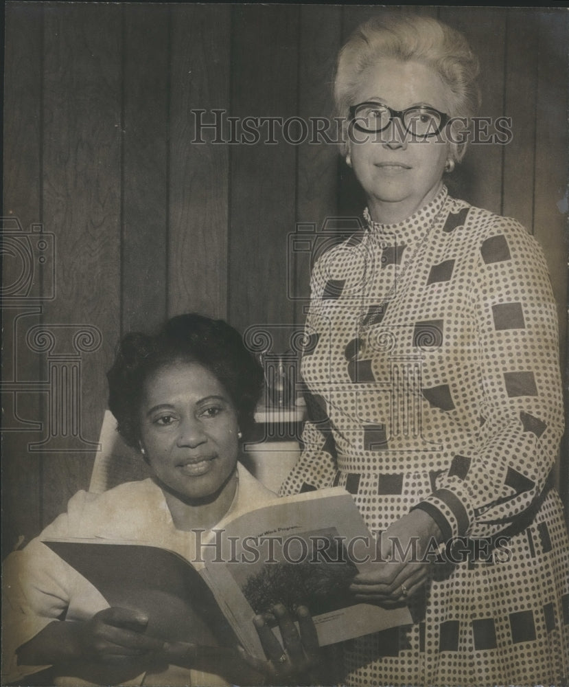 1973, Ethel Hall and Virginia Jones, faculty at Univ of Montevallo - Historic Images