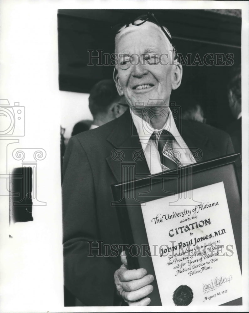 1975, Physician Dr. John Paul Jones receives citation - abna35158 - Historic Images