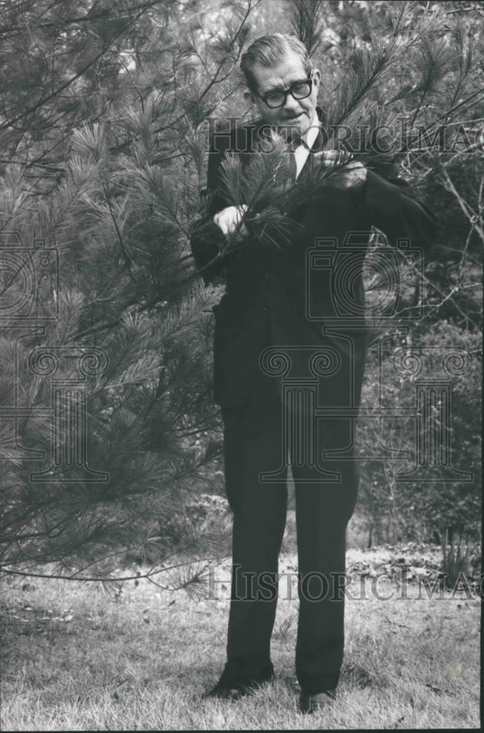 1975, Farm Editor checking his trees, A. W. Jones - abna35175 - Historic Images