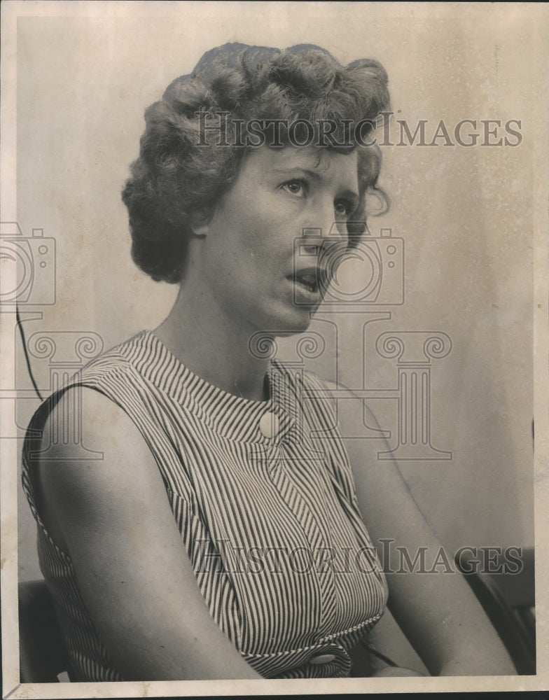 1957 Lorene Franklin accused of crime - Historic Images