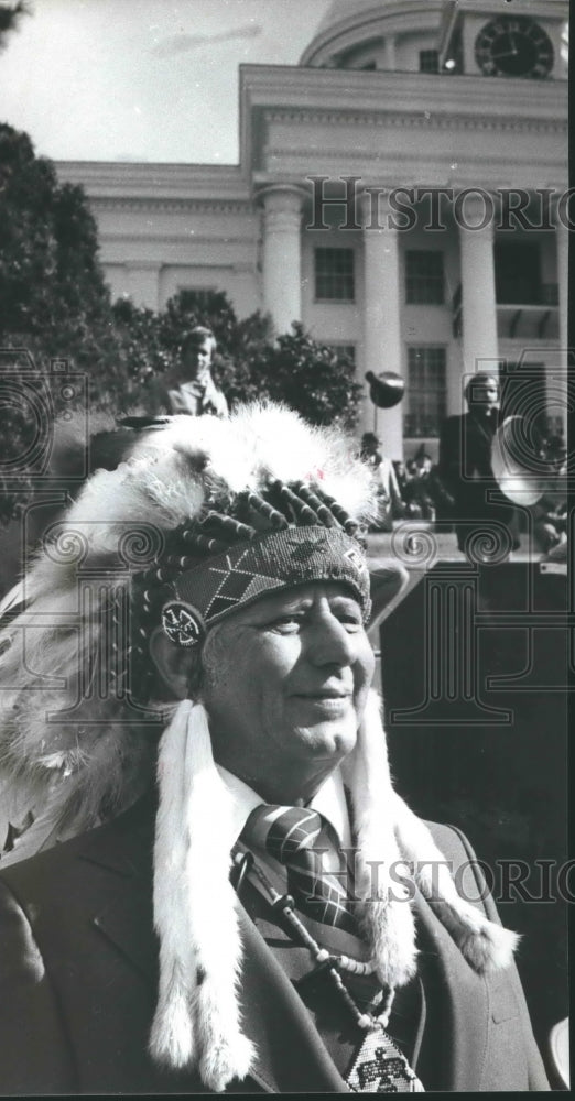 1979 Alabama United Cherokee Tribe chief B. J. Faulkner - Historic Images