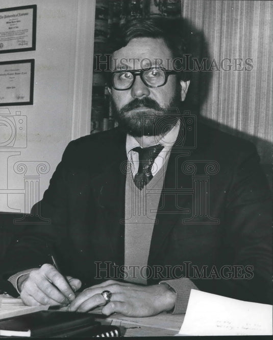 1977, William B. Keller, University of Montvallo News Bureau Director - Historic Images