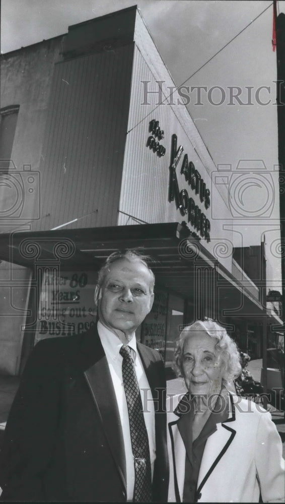 1982, Bessemer Store Owner Jack Kartus and his mother, Esther Kartus - Historic Images