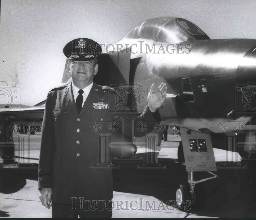 1970 Press Photo Major General Reid Doster Alabama Air National Guard, RF4C - Historic Images