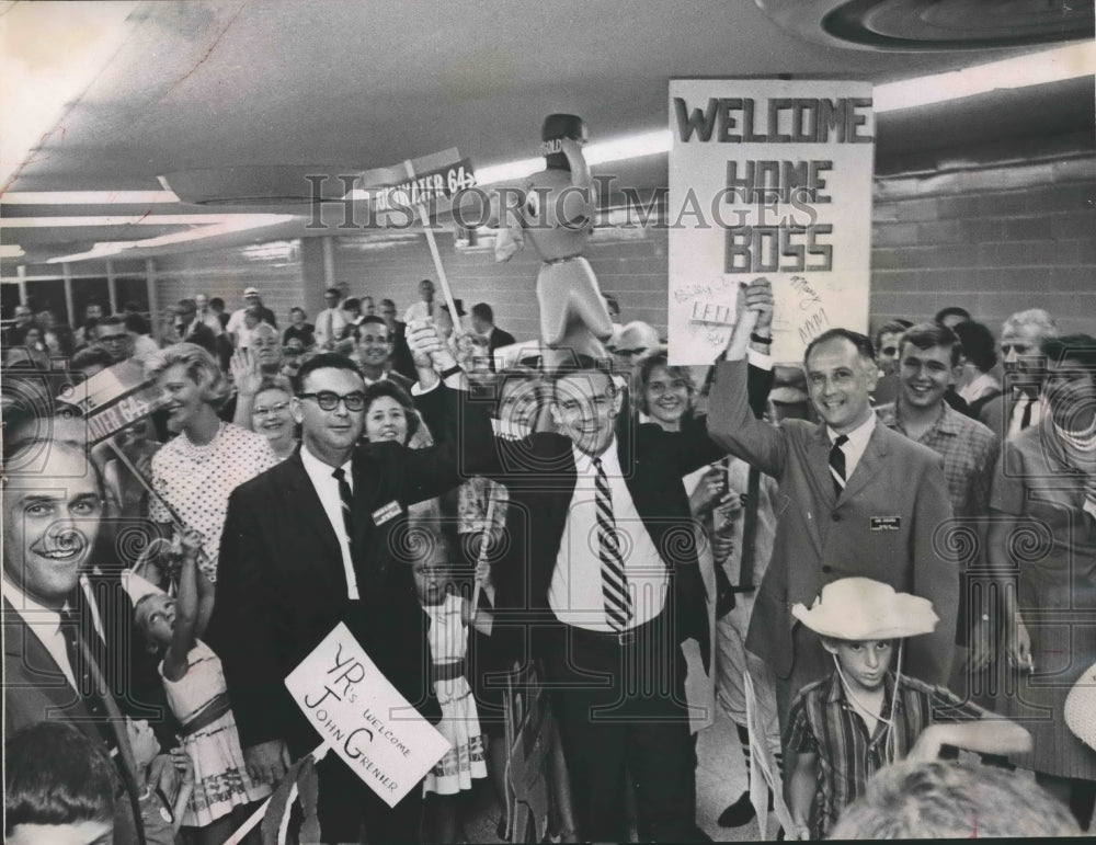 1964, welcome home party, John Grenier, Alabama Politician, C.O Smith - Historic Images