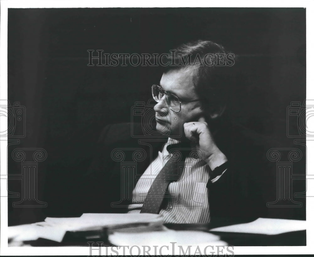 1990, Mike Gravies, Shelby County Commission Meeting - abna35566 - Historic Images