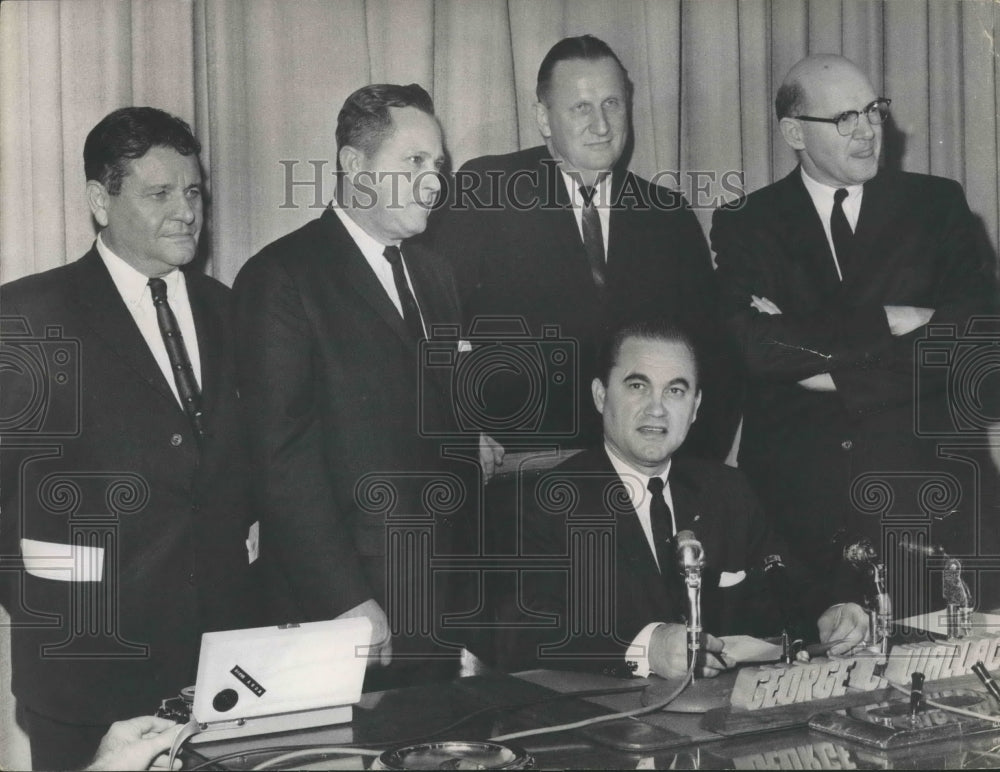 1964, George Wallace, Alabama Governor, Mizell, Gallion, Allen - Historic Images