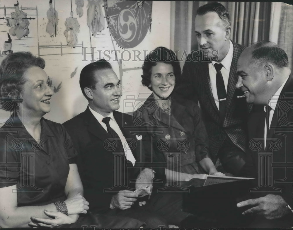 1962 Press Photo George Wallace Governor Elect, Jefferson Inauguration Committee-Historic Images