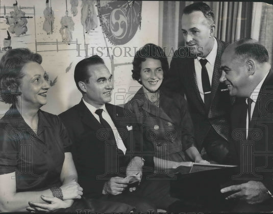1962 Press Photo George Wallace Governor Elect, Jefferson Inauguration Committee-Historic Images