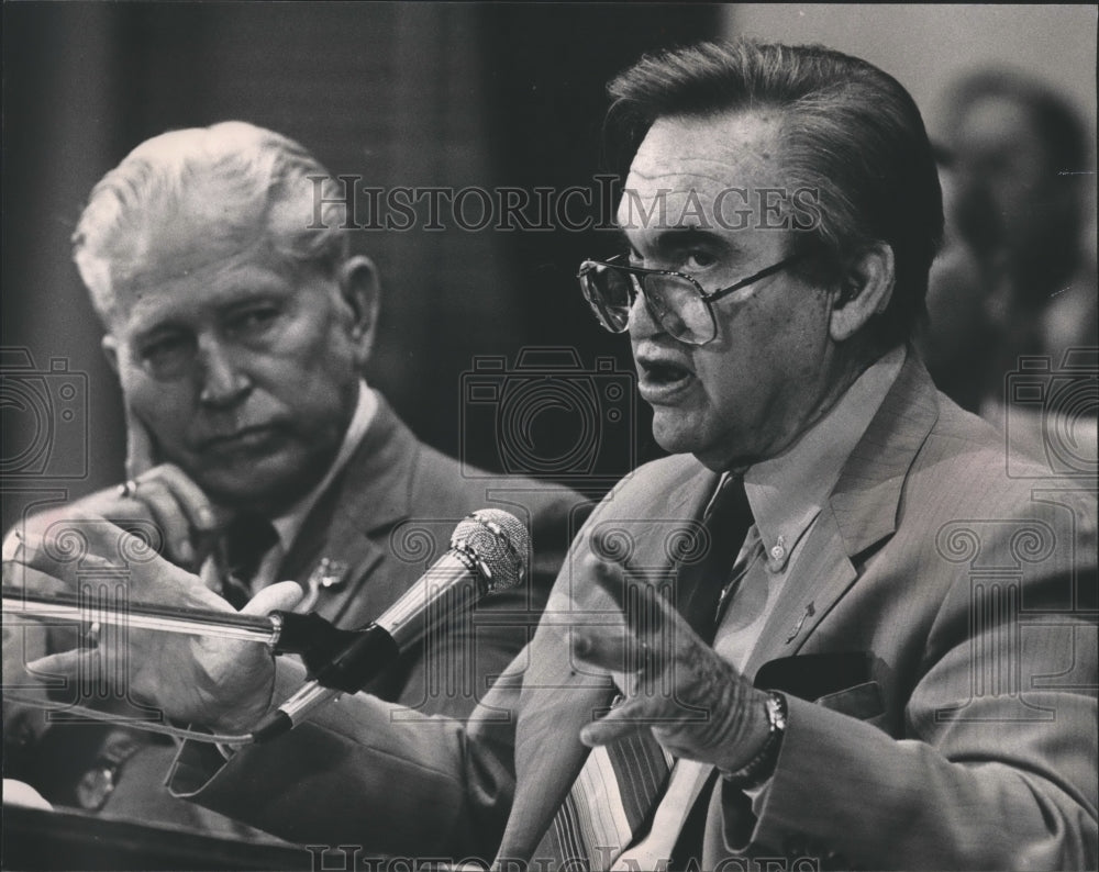 1983, Governor George Wallace Talks to Legislature - abna35624 - Historic Images