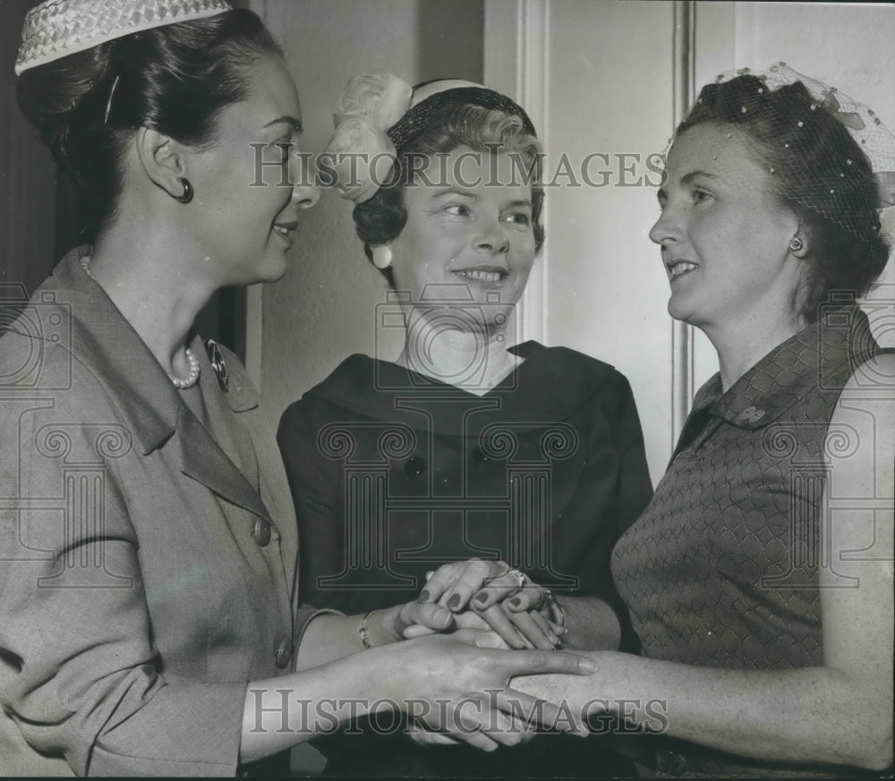 1961, Parent-teacher association presidents attend banquet, Alabama - Historic Images