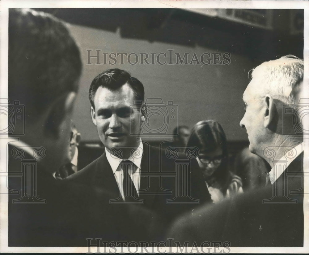 1966, Candidate Bob Gilchrist campaigns - abna35824 - Historic Images