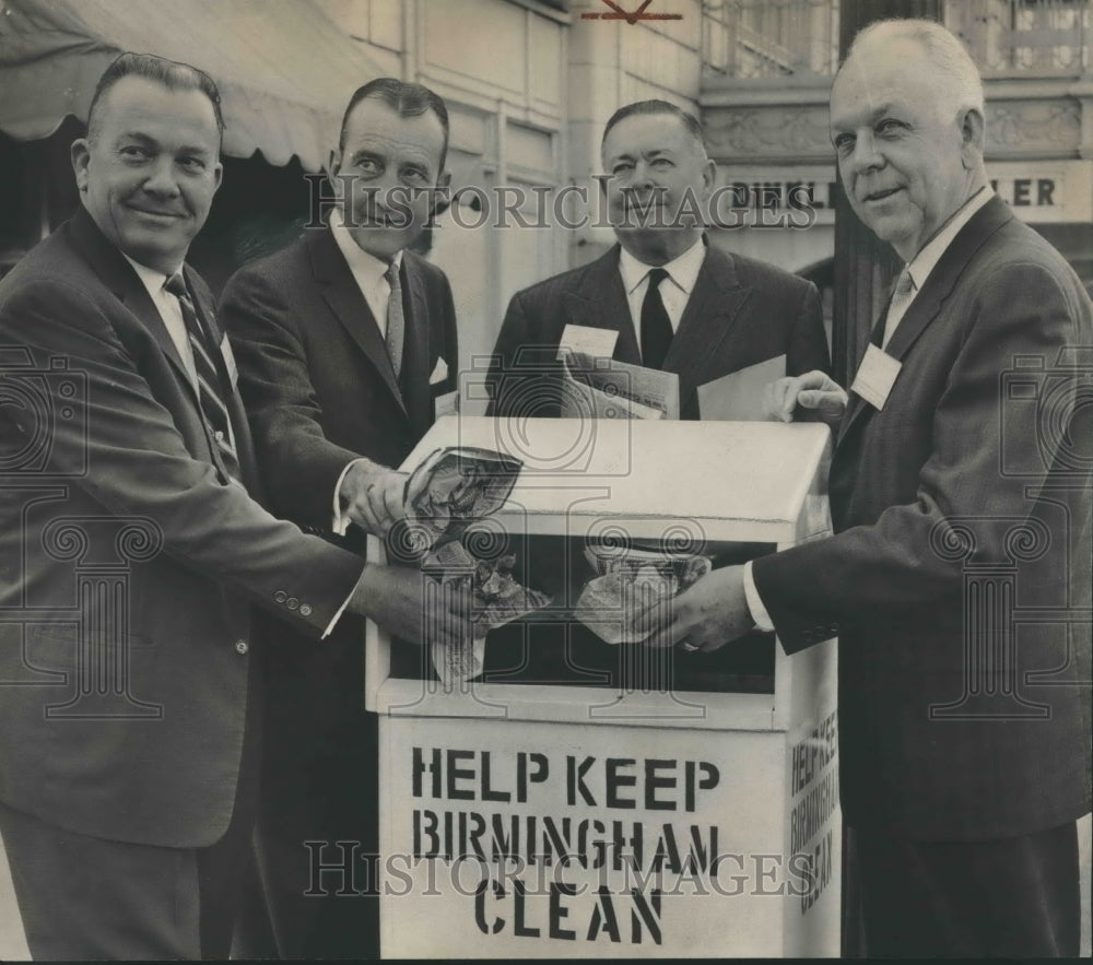 1960, J. T. Waggoner, A. H. Seed and Others keeping Birmingham clean - Historic Images