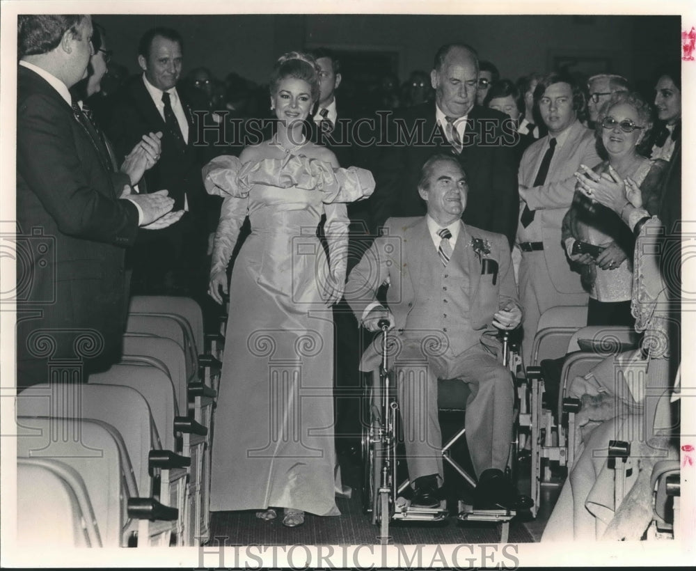 1983, Alabama Governor George C. Wallace with Others at Inauguration - Historic Images