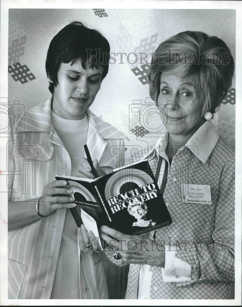 1974, Mrs. Terese Lasser and Mrs. Walton of Reach to Recovery Group - Historic Images