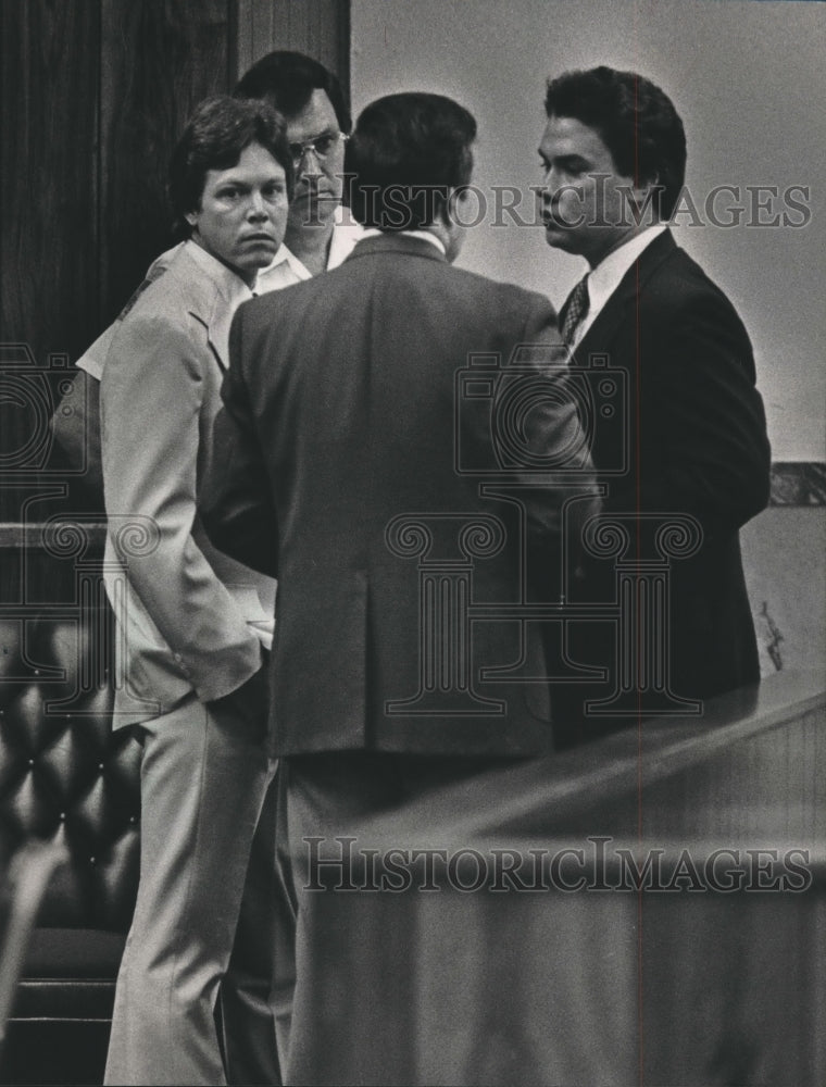 1984, Gerald Lawley, the one looking at camera, with Others, Crime - Historic Images