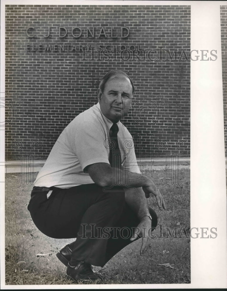 1989, Hayden McDanal, Principal of C. J. Donald Elementary School - Historic Images