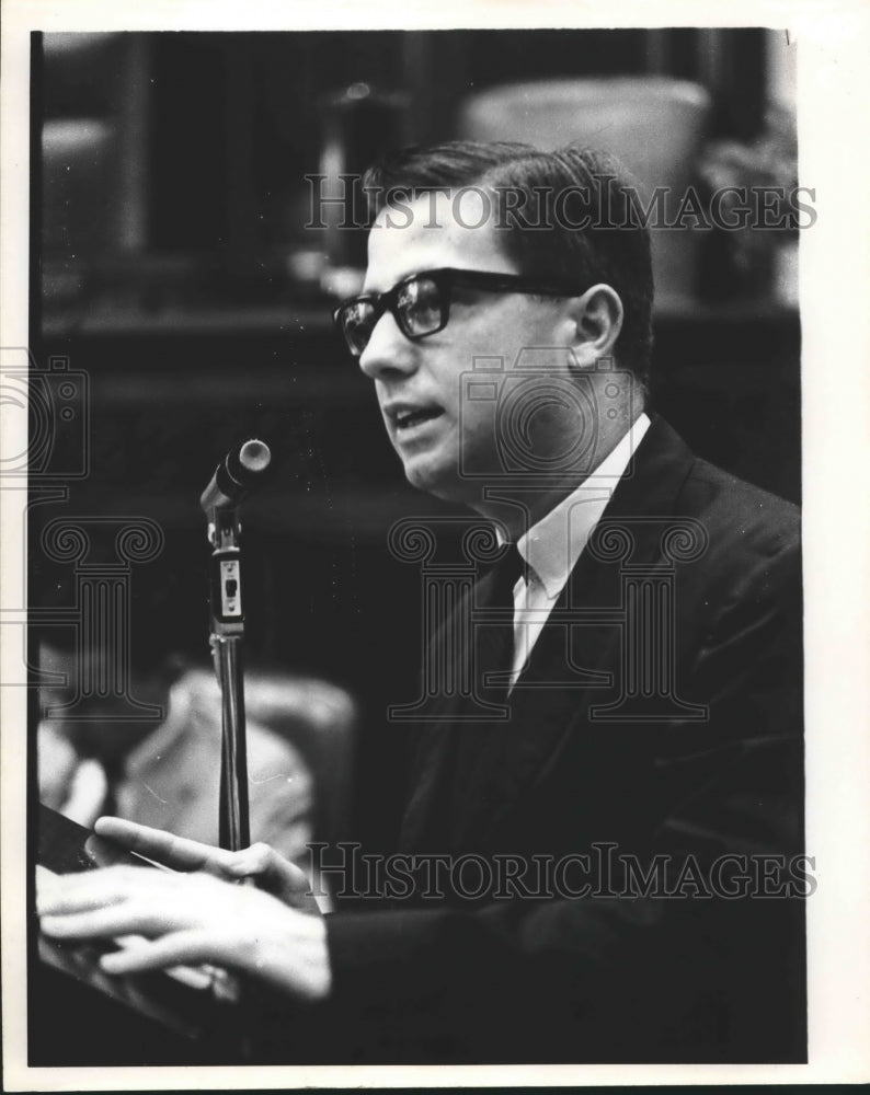 1965 Press Photo Senator E. C. Hornsby of Tallapoosa, Alabama - abna36176-Historic Images