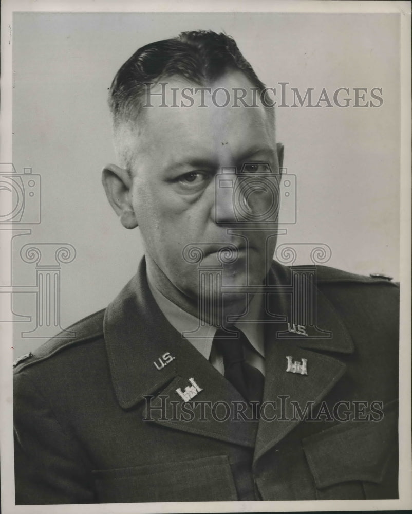 1952, Major Robert H. Hansmeier, United States Army Engineer - Historic Images