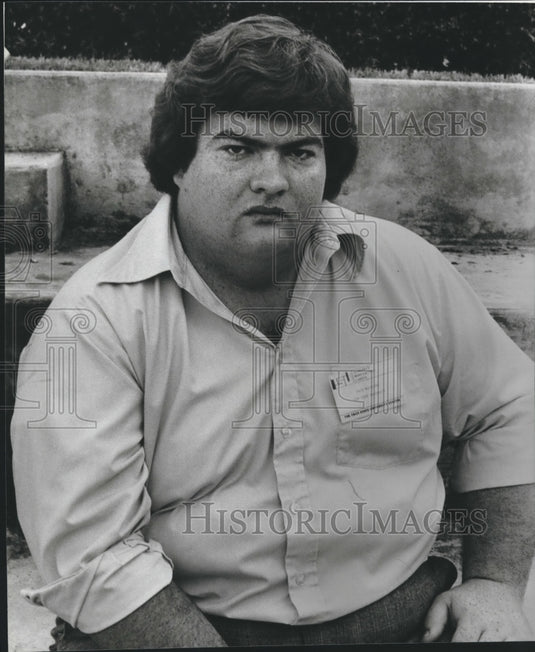 1980 David McFarland, former editor, Troy State Newspaper, Alabama - Historic Images