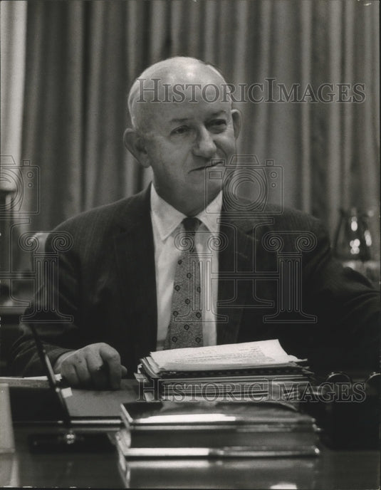 1965 Press Photo Banker J. Finley McRae of Mobile, Alabama - abna36386 - Historic Images
