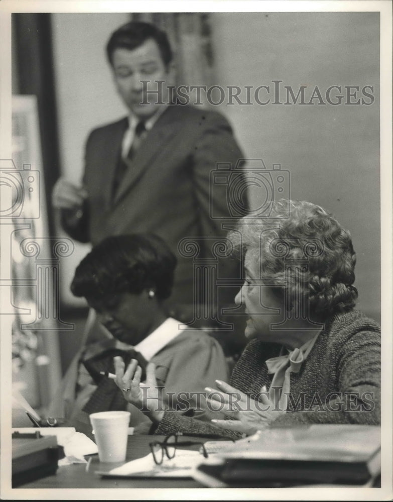 1985 Nina Miglionico, City Councilwoman, with Others - Historic Images