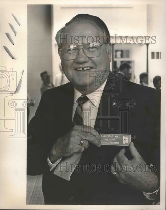 1985, Lambert Mims, Ambassador for Alabama Waterways - abna36446 - Historic Images