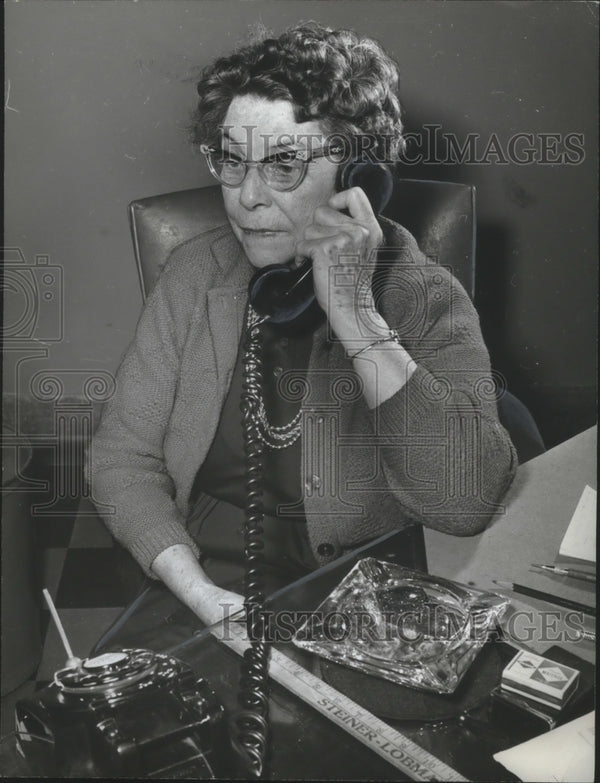 1963 Press Photo Mrs. Edwina Mitchell, warden at Julia Tutwiler prison ...