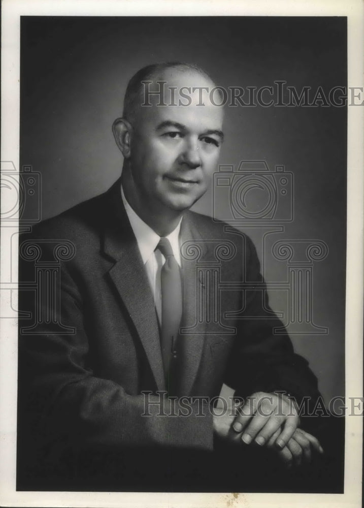 1961 Press Photo Dr. J.W. Letson, superintendent of Atlanta School - abna36561-Historic Images
