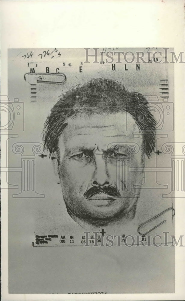 1989 police sketch of James Woodrow Meggs killer - Historic Images