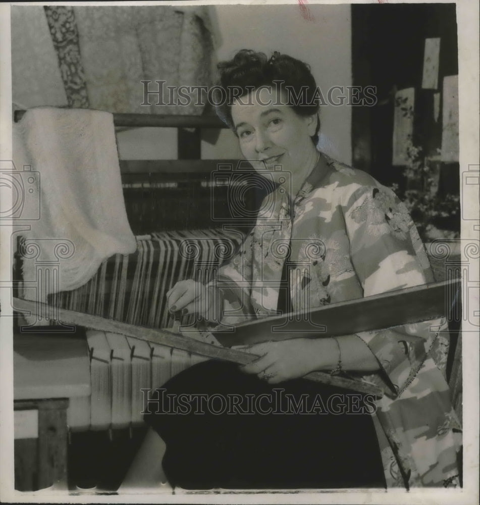 1953 Press Photo Miss Garnet Leader, Art Teacher Phillips High School - Historic Images